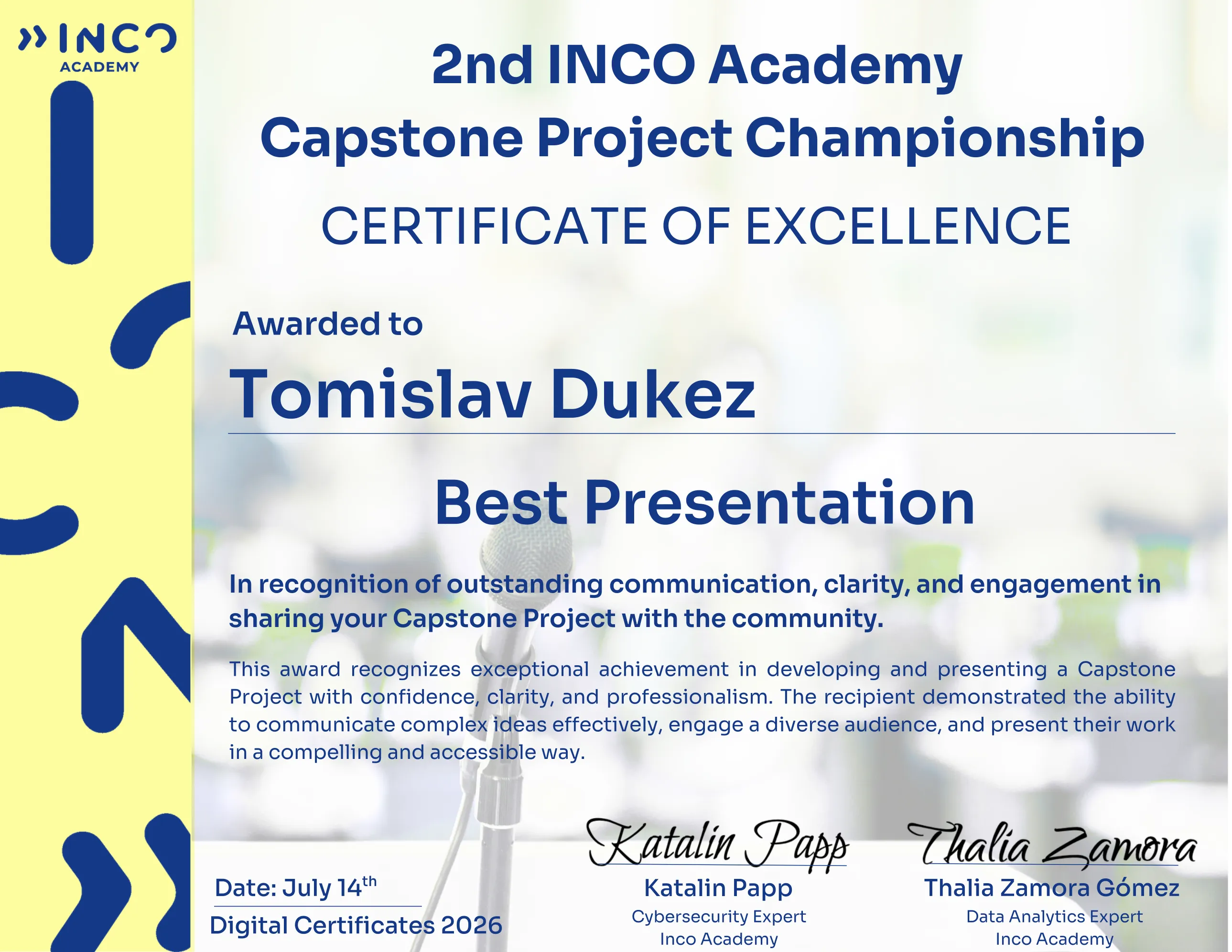Best Presentation Award