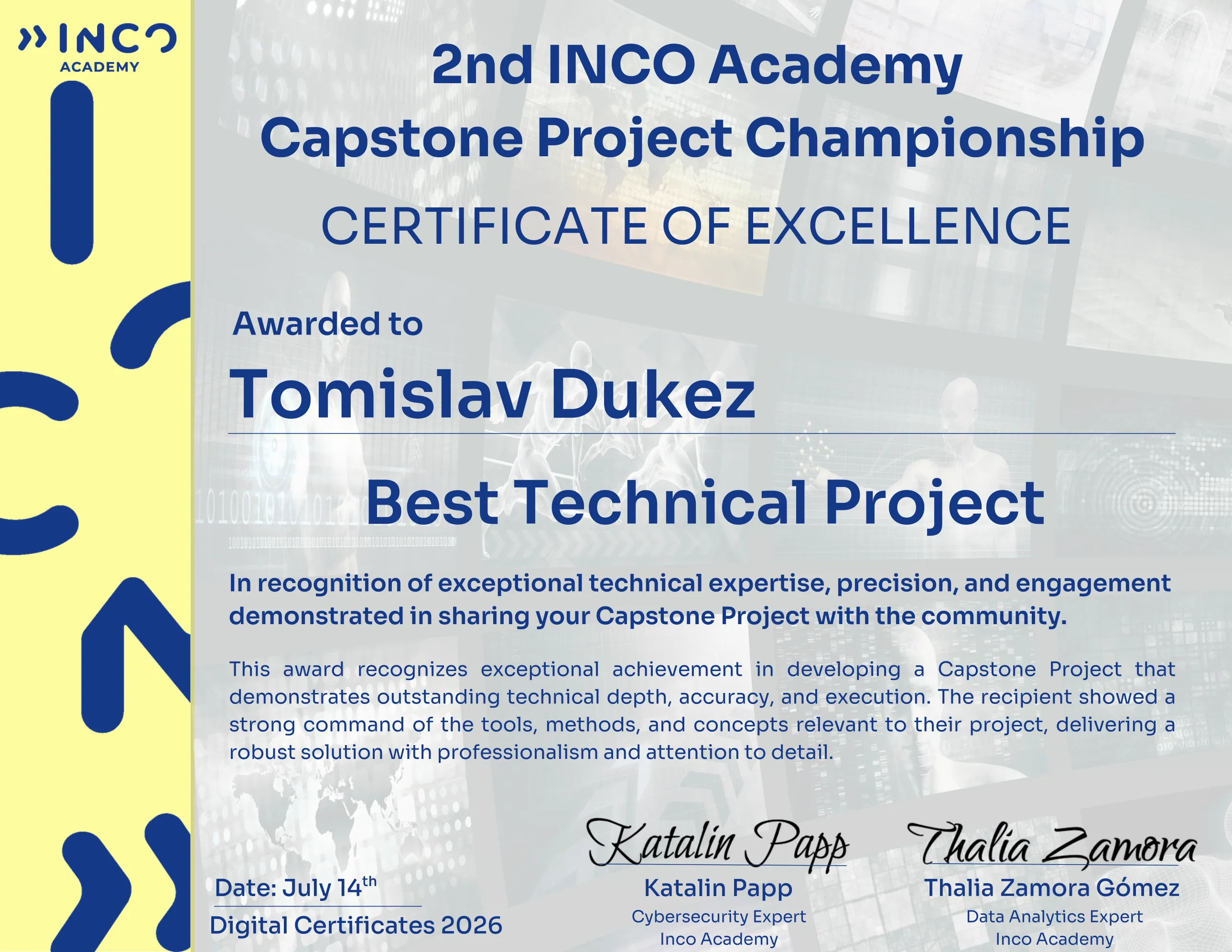 Best Technical Project